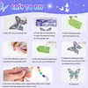 5Pcs DIY Diamond Painting Wind Chimes Crystal Window Suncatcher Craft Set Birthday Gifts Home Garden Decor