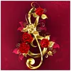 (Counted/Stamped) 11CT Music rose - Cross Stitch 40*40CM/15.75*15.75in