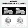 (20x30cm)DIY Dog Framed Handmade Pearl Painting Art Craft Kit Living Home Decor