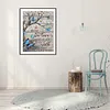(US Local) Butterfly Letter 5D DIY Full Big Size Diamond Painting DIY Pictures Kits Full Drill Home Art40x50cm