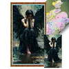(Big Size)Fallen Angel - 11CT Stamped Cross Stitch - 40*70cm - Halloween