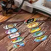 10pcs Metal Spoon Fishing Lures Spinner Bait Artificial Hard Bait Fishing Tackle