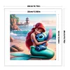 Princess Ariel And Stitch - 11CT Stamped Cross Stitch - 40*40cm - Disney