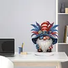 >SALE<PVC Round Special Shaped Independence Day Desktop Diamond Art Kits Bedroom Decor