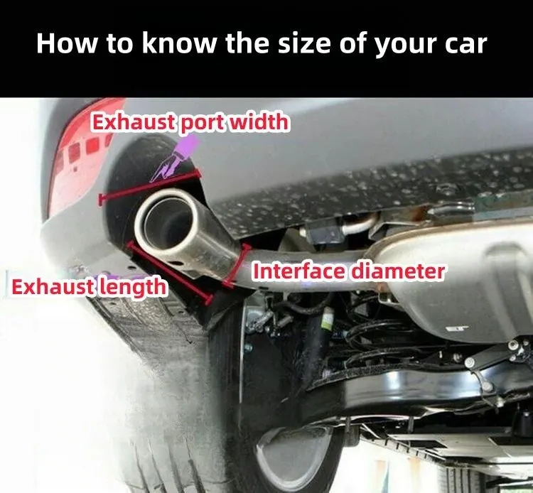 Car modified carbon fiber LED luminous exhaust pipe