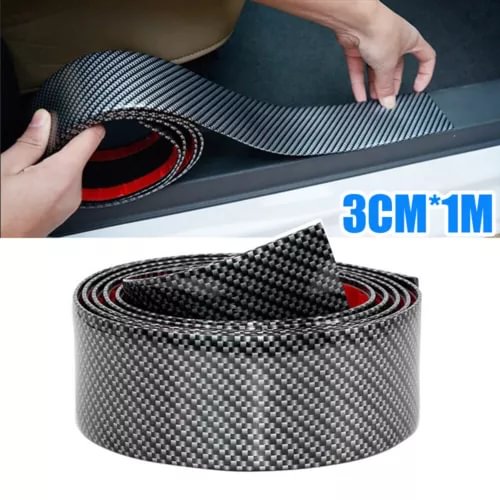 Dronehint Carbon Fiber Vinyl Car Door Sill Scuff Plate Sticker Protector Accessories Parts (For: Acura) Parts