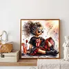 Jolie fille aux grands yeux ronde drill diamond painting-40 * 40cm