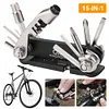 15 In 1 Bicycle Multi Tool Rust Proof Bicycle Combination Repair Maintenance Kit