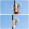 Umbrella Clip Fan Rechargeable Portable Handheld Fan for Home Office (Black)