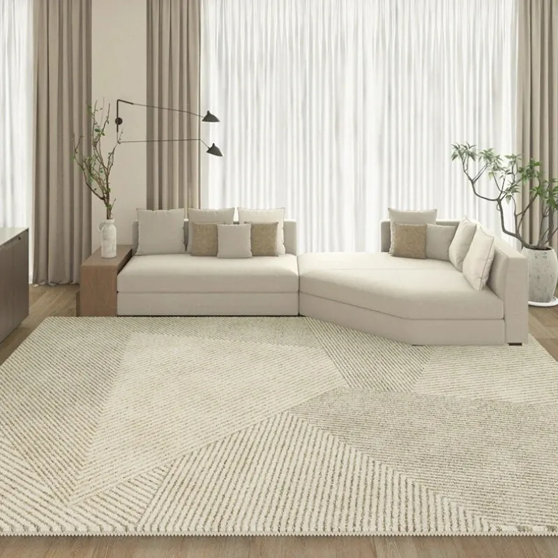 Athvotar Simple Comfortable Soft Living Room Carpet Light Luxury Largearea Thickened Plush Bedroom Rug Dirtyresistant Nonslip Rugs