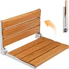 [US Local Warehouse] 17.7inch Bathroom Safety Shower Chair with Back Anti-Slip for Elderly & Disabled