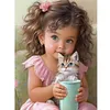 Diamond Painting -DIY Round Drill Sweet Girl Cat