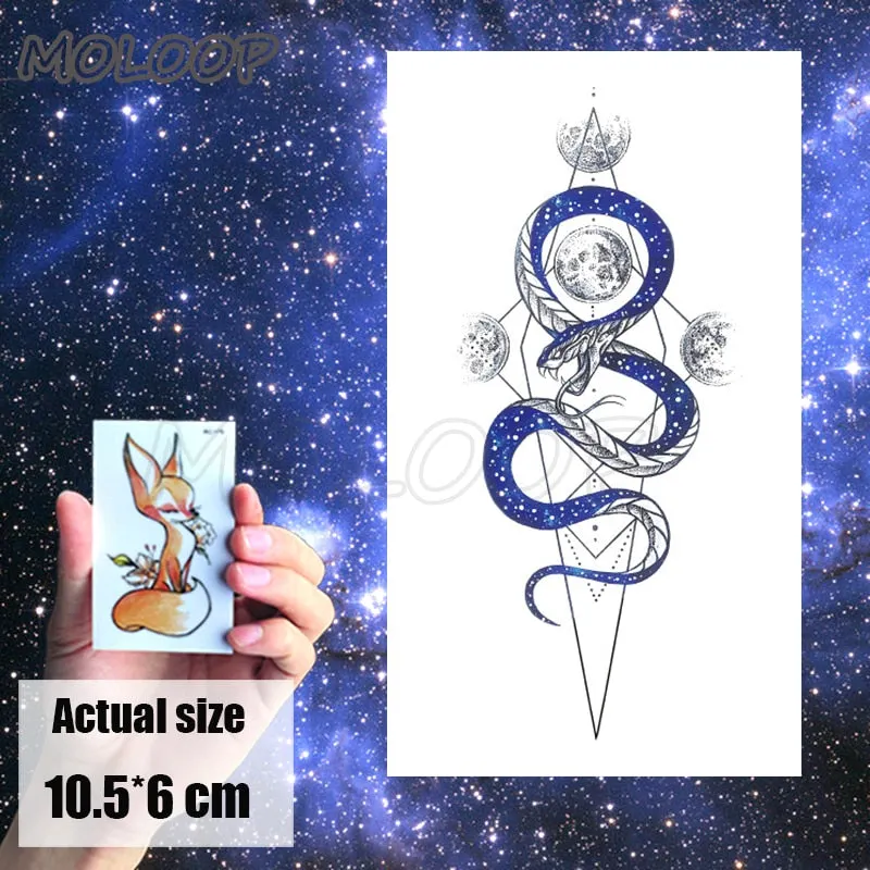 Tattoo Sticker Little Half Face Cat Element Small Animal Flower Water Transfer Temporary Fake Body Art Tatoo for Kid Girl Boy