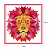 Lion - 14CT Stamped Cross Stitch Kit(19x20cm)