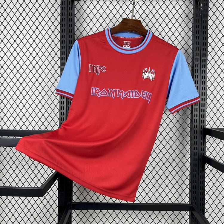 【S~4XL】West Ham United x Iron Maiden 50th Anniversary Jersey