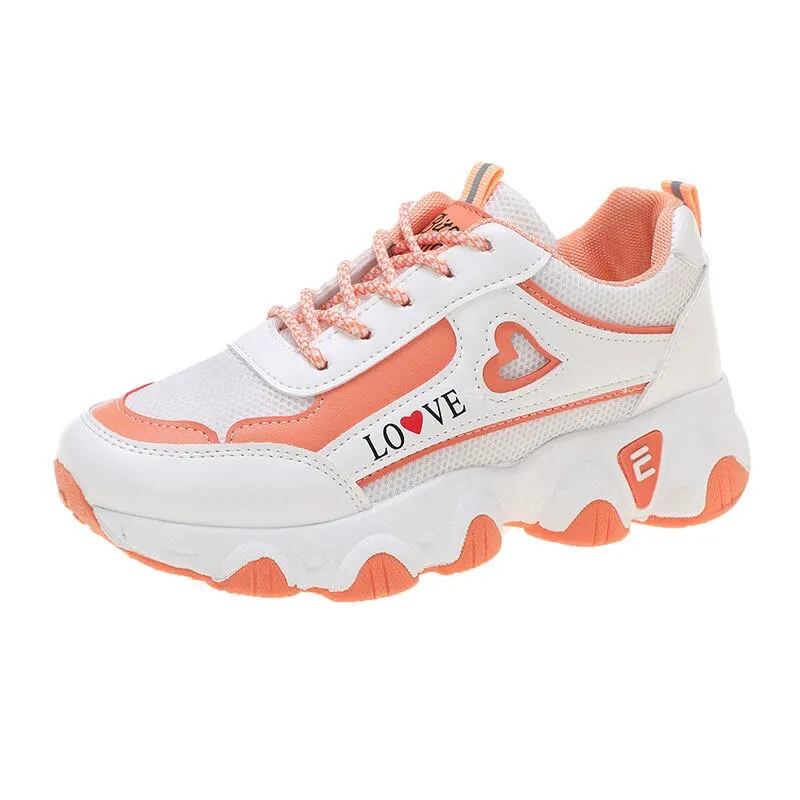Daddy Women's 2020 Autumn and Winter New Students Korean Version of All-match Sports Casual Travel White Running Shoes Trend