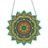 (US Local)Mandala Acrylic Special Shape Diamond Painting Mirror for Home Office Decor