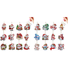 (US Local)12Pcs Christmas Diamond Painting Keychain Rhinestone Painting Keychain Pendant