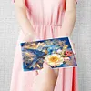 (US Local)12pcs DIY Greeting Card Special shaped Diamond Painting Flower Bird Postcards Kit