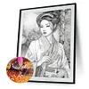 (US Local)Beauty 5D DIY Full Drill Round Big Size Diamond Painting Kit for Home Wall Decor 40x50cm 