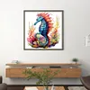 >SALE<Full Embroidery Eco-cotton Thread 14CT Printed Sea Horse Cross Stitch Kit40x40cm