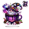 Acrylic Special Shaped Double Sided Effect Halloween Table Top Diamond Painting Ornament Kits