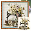 Sewing Machine - 14CT Cross Stitch - 40*40cm