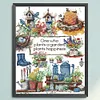 Garden Story-14CT Stamped Cross Stitch 41*53cm/16.14*20.87in
