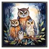 (US Local)Owl Mother Child-11CT Stamped Cross Stitch Kit(45x45cm)
