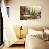 (Big Size)Riverside Cottage-Stamped Cross Stitch 11CT 43*60cm/16.93*23.62in