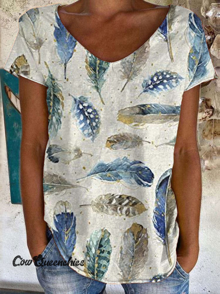 Vintage Art Print 100% Cotton Crew Tee T-Shirt Multicolor / S