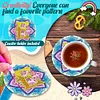 2Pcs/set Diamond Painting Letter Coaster Cup Cushion Home Decor