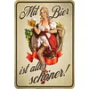 Avec de la bi&egrave;re - Panneaux en &eacute;tain m&eacute;tallique(20*30cm/30*40cm) - Bi&egrave;re