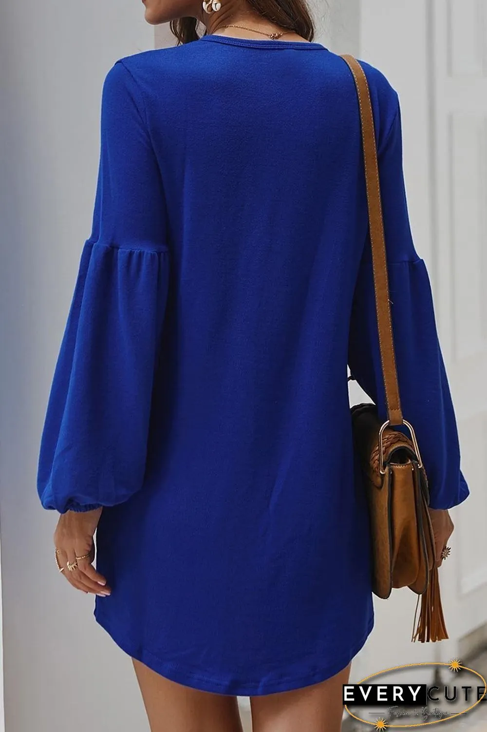 Autumn Knit Sweater Dress Shirt(4 Colors)