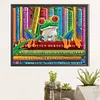>SALE<5D DIY Full Round Drill Partial AB Diamond Painting Reading Frog Kit 55x45cm