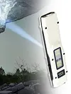 LED Ultra-thin Flashlight W/ Digital LED Display Outdoor Flat Shape Flashlights