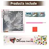 Diamond Painting -DIY Round Drill Iridescent Bird(40x40cm)