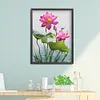 >SALE<Rhinestone DIY Art Diamond Painting Full Round Drill 5D Dragonfly Lotus Kit