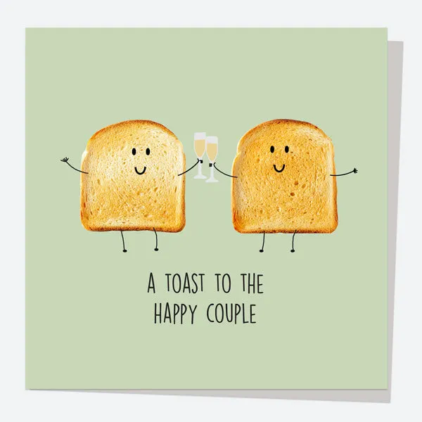 Wedding Card Toast Couple