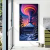 >SALE<5D DIY Full Round Drill Diamond Painting Volcano Kit Home Decor Art Craft40x70cm
