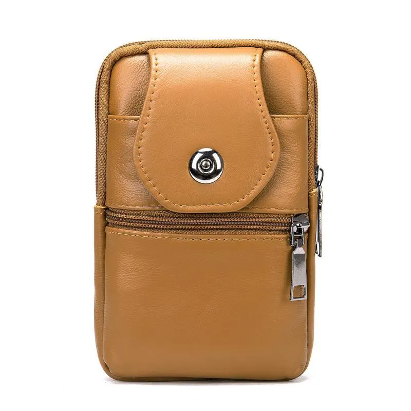 Mens Outdoor Casual Vintage Durable Casual Belt Bags