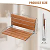 [US Local Warehouse] 17.7inch Bathroom Safety Shower Chair with Back Anti-Slip for Elderly & Disabled