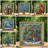 Framed DIY Special Shape Double sided Print Clear Framed Diamond Painting Kit(23x23cm)
