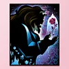 Magic Rose - 11CT Stamped Cross Stitch - 40*50cm - Disney Halloween