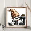 Coffee Gnome - 11CT Stamped Cross Stitch - 40*40cm
