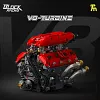 Ferrari V8 Engine Building Blocks Toy Set DOHC Naturally Aspirated MOC Motor Build Your Own V8 Engine - 1350PCS