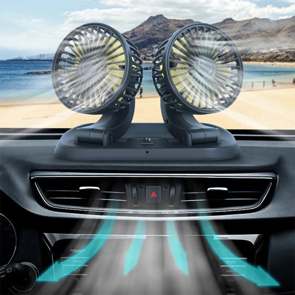 Newly Double Cooling Car Fan