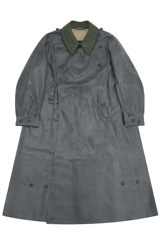   German Motorcyclist Rubberized Protective Coat Kradmantel German-Uniform