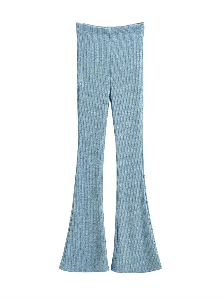 Ootddress Solid Knitted High Waist Flare Pants For Women Ribbed Casual Leggings Female Stretchy Bodycon Trousers Fashion Streetwear 11 Ootddress Solid Knitted High Waist Flare Pants For Women Ribbed Casual Leggings Female Stretchy Bodycon Trousers Fashion Streetwear