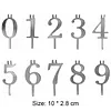 Reusable Numeral Birthday Candle Holder Set Number 0-9 for Party Anniversary